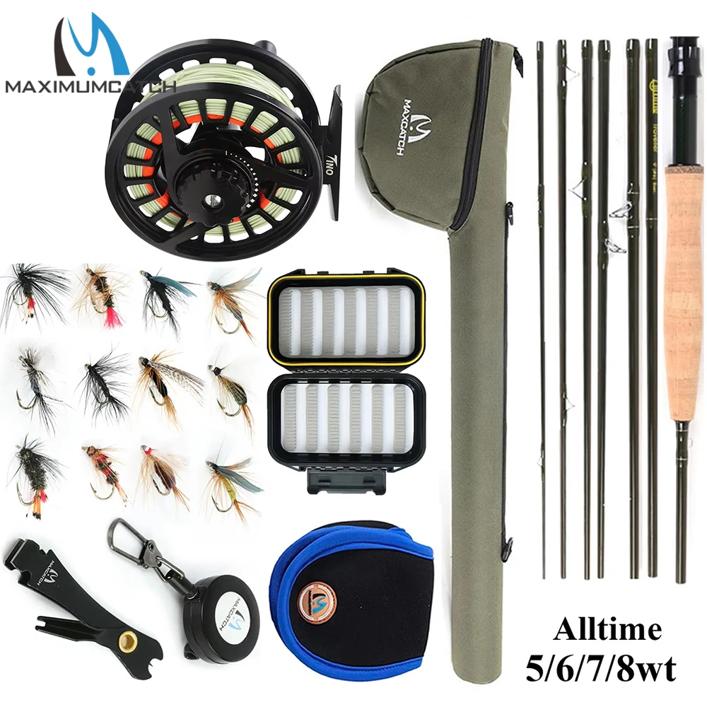Maximumcatch Traveler kit caña mosca carbono con carrete y línea