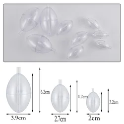 Flotadores rellenables transparentes ajustables con agua para pesca