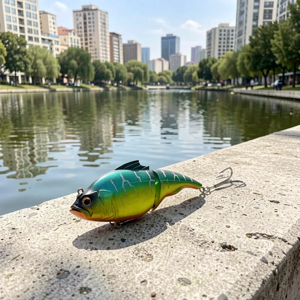 Swimbait flotante multiarticulado para lucio en embalses - imagen 4