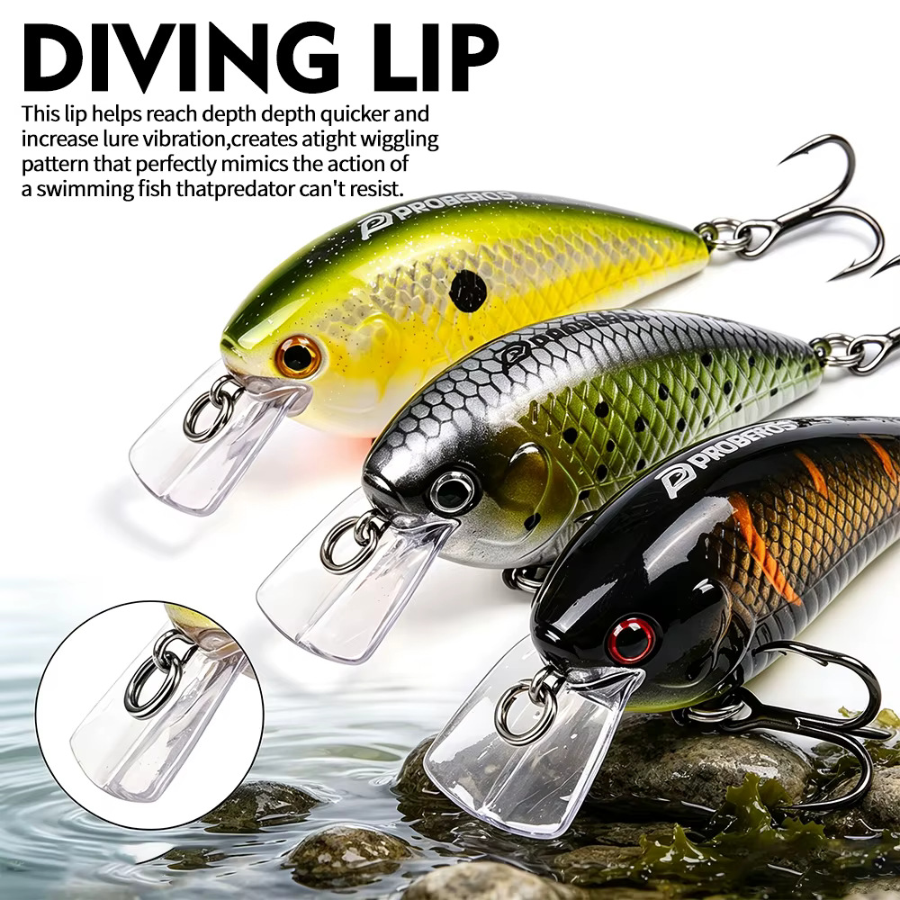 Crankbait Flotante Proberos 7cm – Señuelo para Lucio y Presa Pequeña - imagen 2