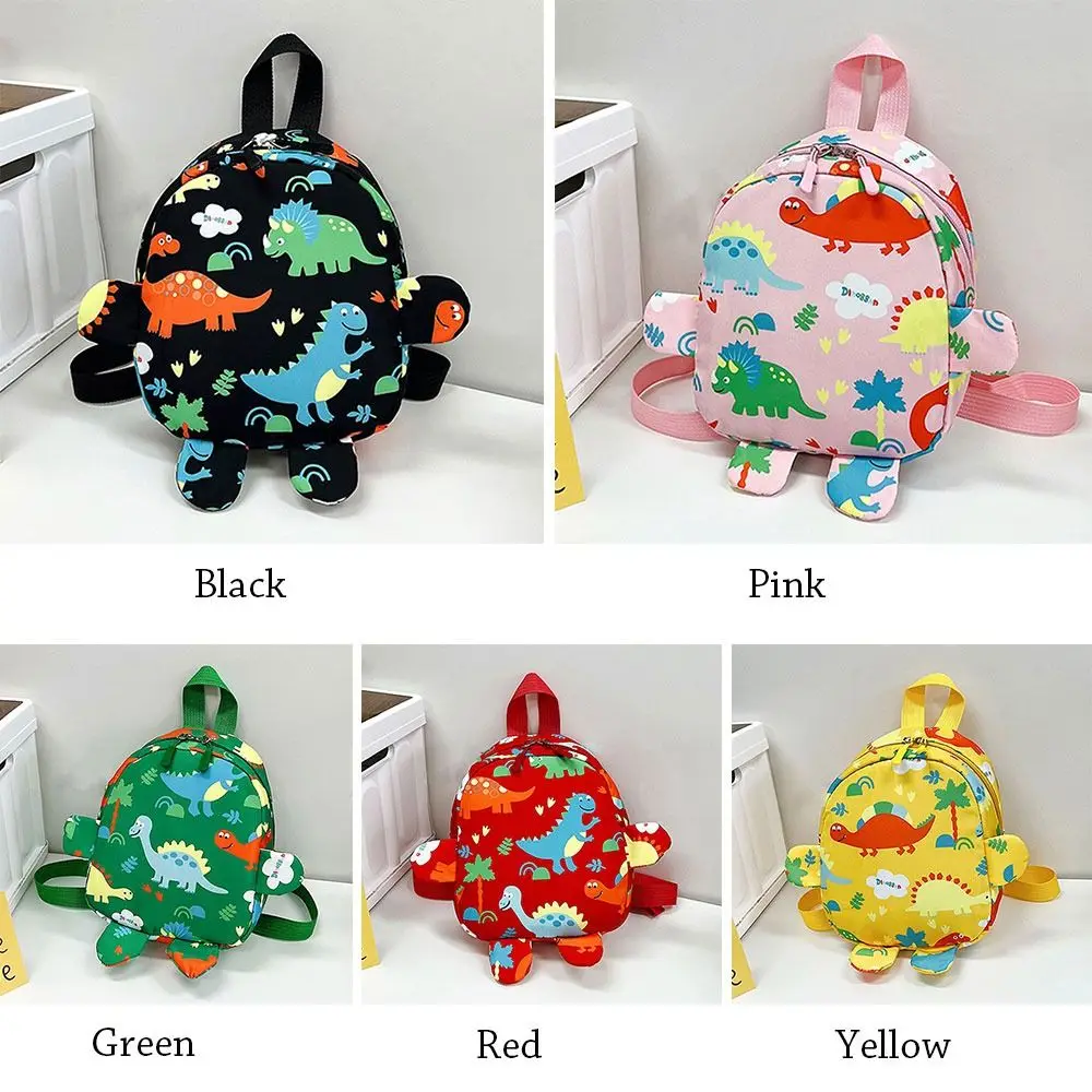 Mochila infantil de nailon con dinosaurios para jardín de niños - imagen 4