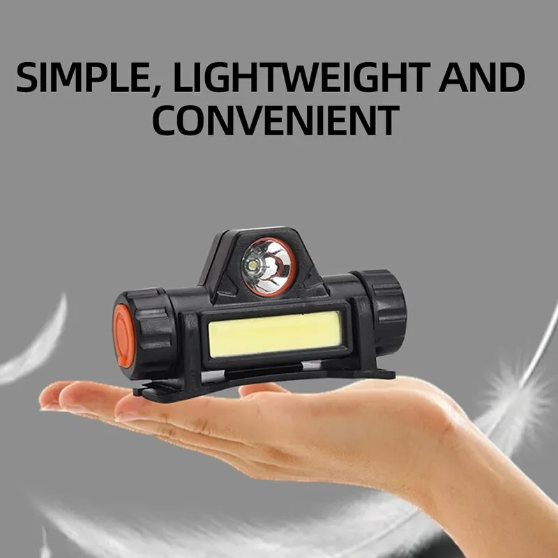 Linterna frontal LED COB recargable USB magnética para pesca - imagen 3