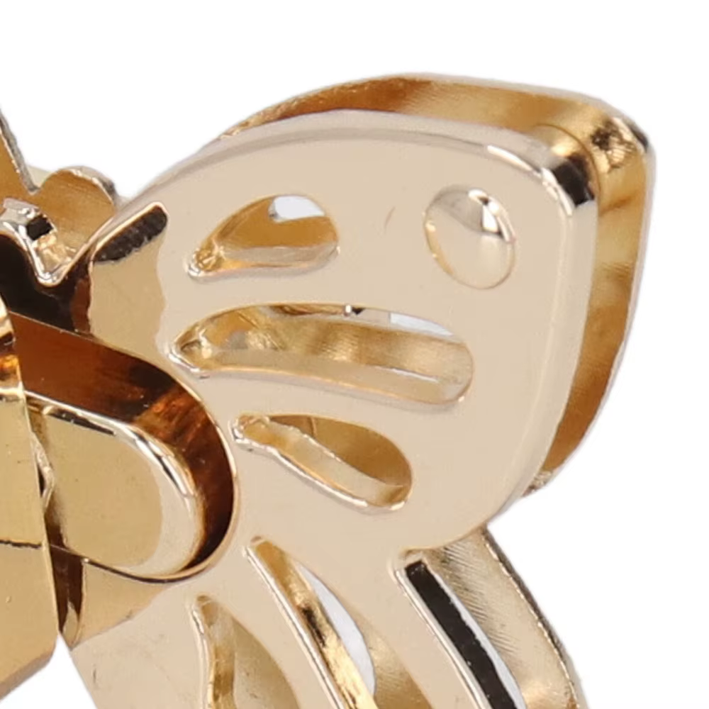 Cierres Mariposa Giro Dorado Claro Vintage para Bolsos y Manualidades