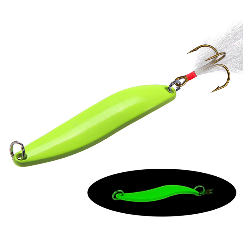 Cucharas giratorias Salix con plumas – Set de 2 señuelos - imagen 2