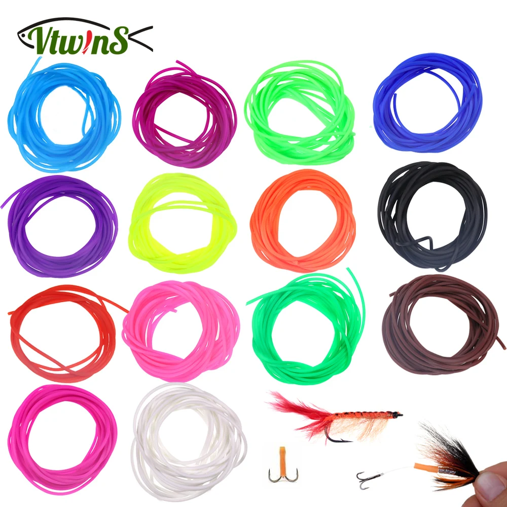 Tubo de silicona UV flexible Vitwins para moscas y sabiki - imagen 2