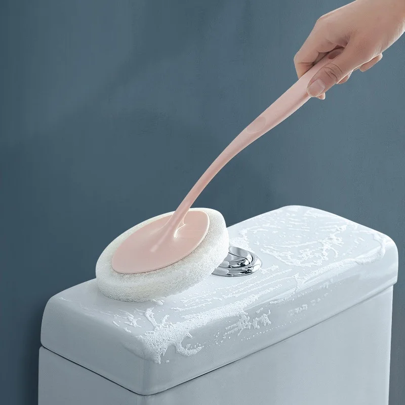 Cepillo de baño portátil en acción
