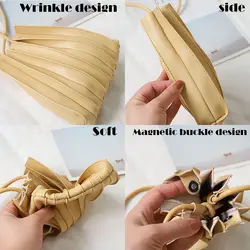 Bolso bandolera para móvil plegable de PU suave, resistente