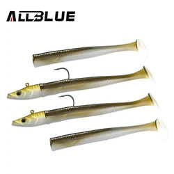 ALLBLUE Tidal Eely Shad señuelo vinilo con jig head para mar