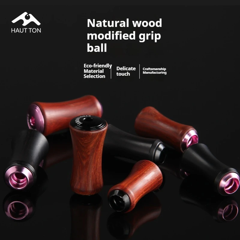 Carrete HAUT TON pesca giratorio con perilla de madera maciza - imagen 2