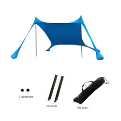 Carpa de pesca portátil resistente al viento y sol UPF50+