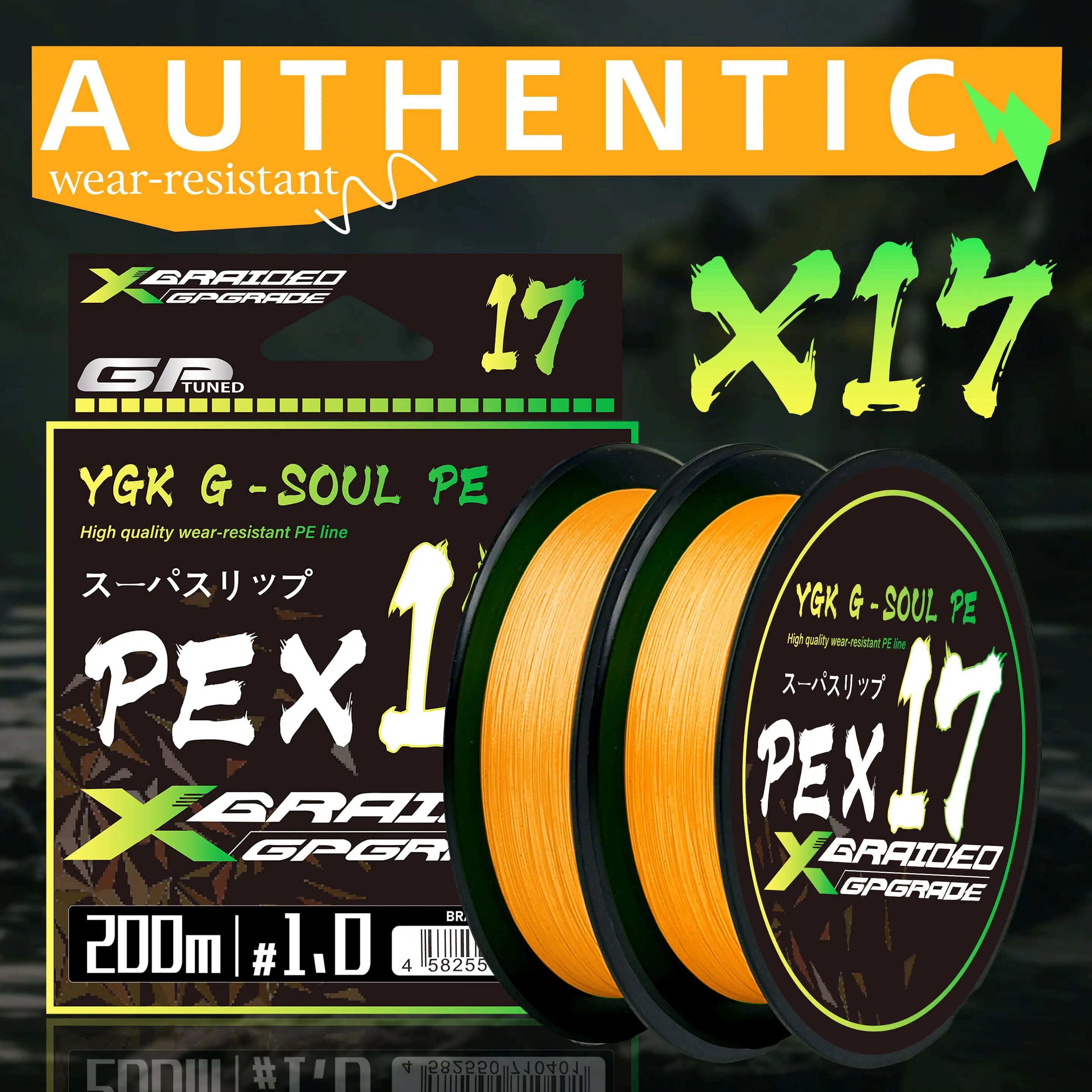 Línea trenzada YGK PE súper resistente X8/12/17 para pesca - imagen 5