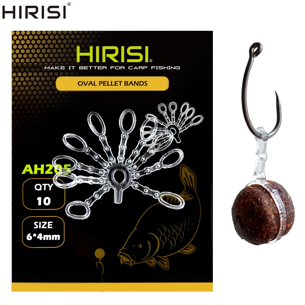 Pack completo de anillas elásticas Hirisi para pesca de carpas