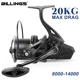 Carrete de pesca BILLINGS de aluminio CNC, lanzamiento largo suave - imagen 3