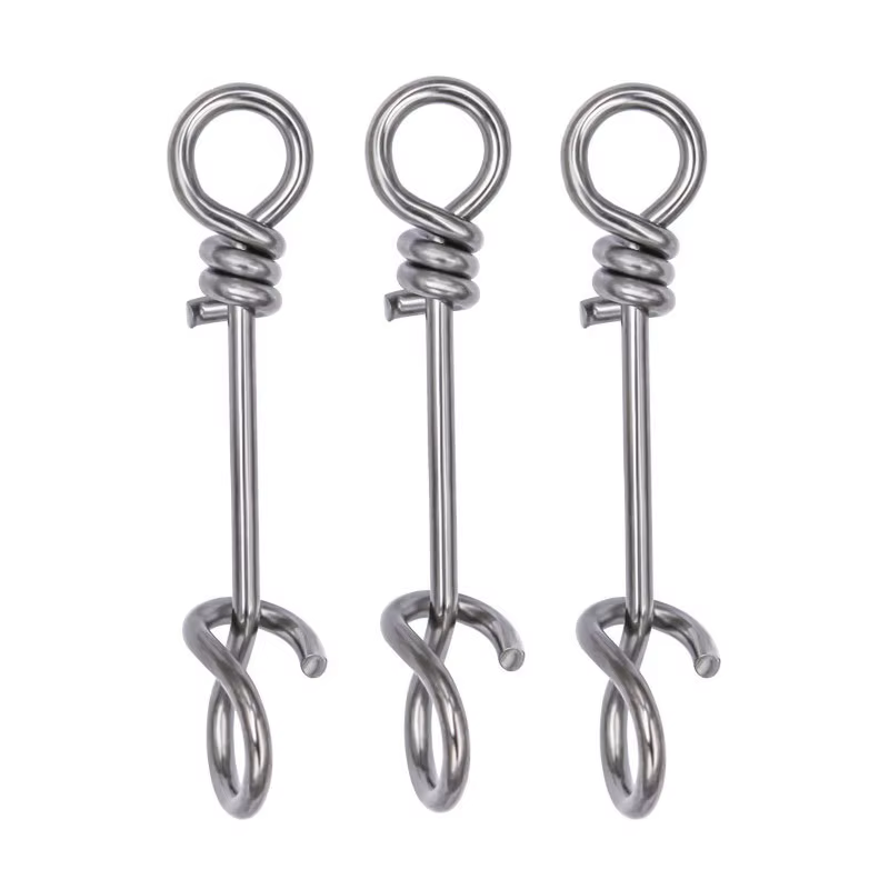 Clips de presión giratorios para aparejos de pesca