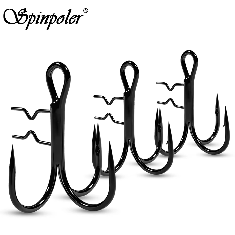 Anzuelos Tridente T-Claw Spinpoler – Para Señuelos Blandos con Púas