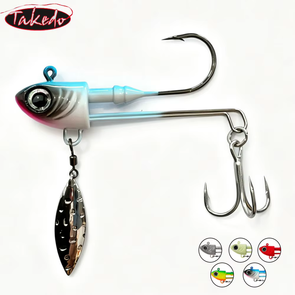 TAKEDO Señuelos VIB metálicos 10-40g – Lubina y perca - imagen 4