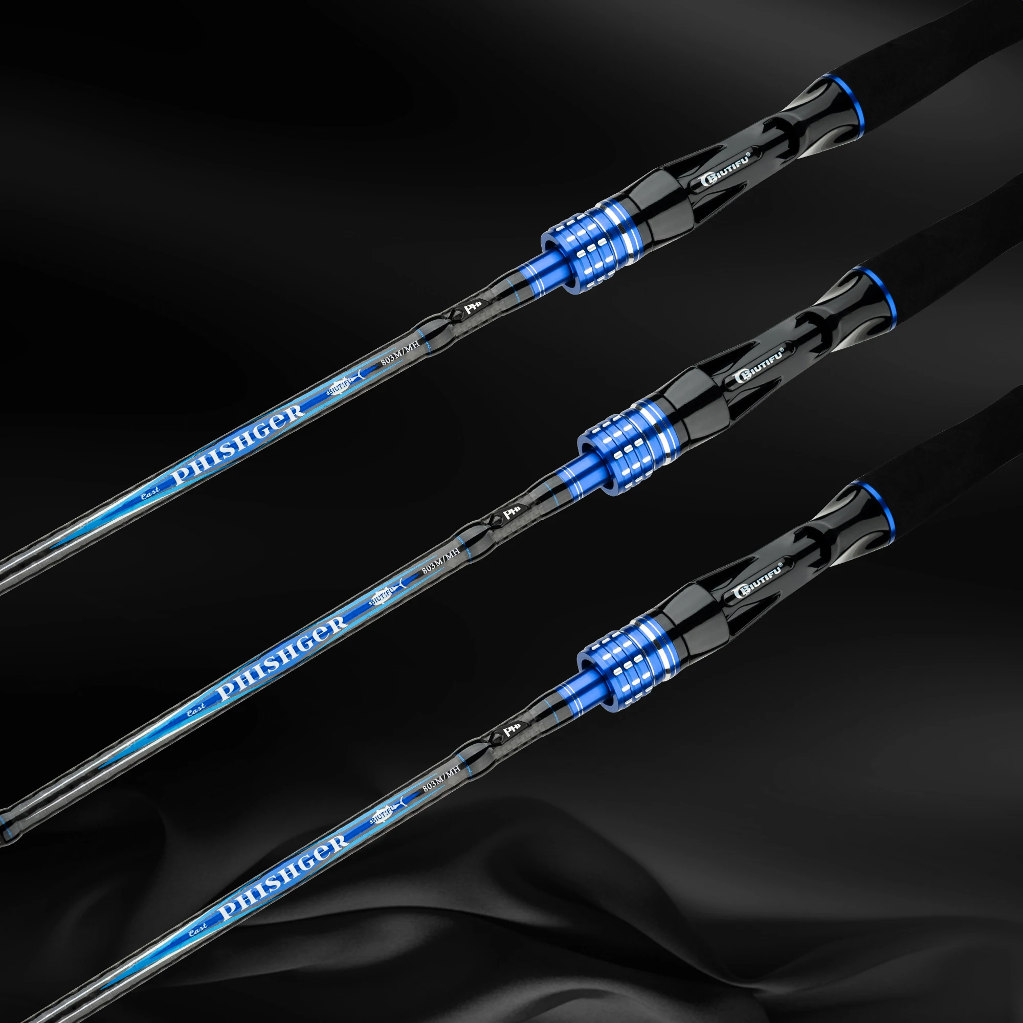 Caña spinning BIUTIFU de carbono para trucha y lubina con casting - imagen 5