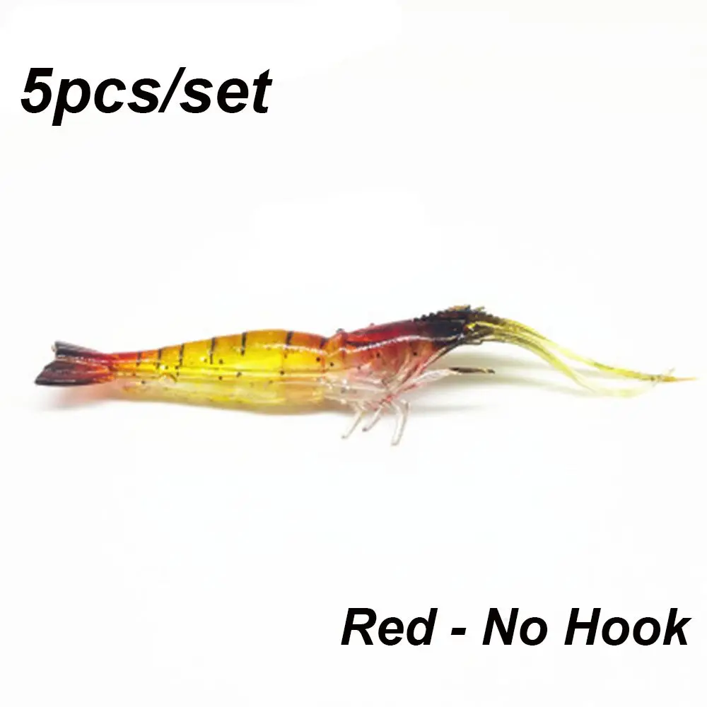Señuelo de silicona con olor a pescado para mar, camarón con anzuelo - imagen 3
