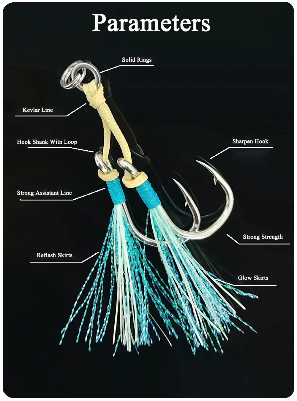 Anzuelos luminosos para montajes de jigging