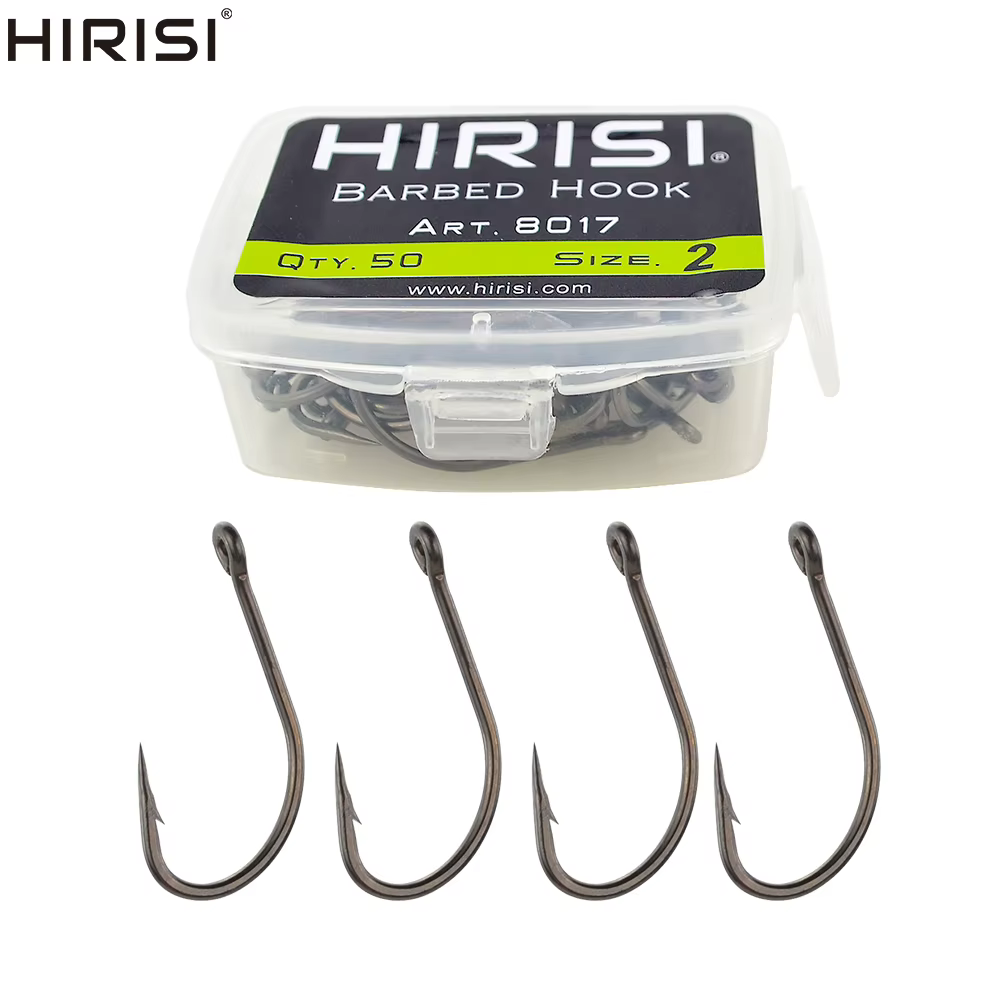 Hirisi Anzuelos de Carpa con recubrimiento de acero inoxidable de alto carbono