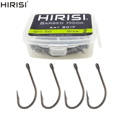 Hirisi Anzuelos de Carpa con recubrimiento de acero inoxidable de alto carbono