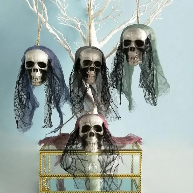 Adornos calavera Halloween colgantes para decoración de casa y fiestas - imagen 3