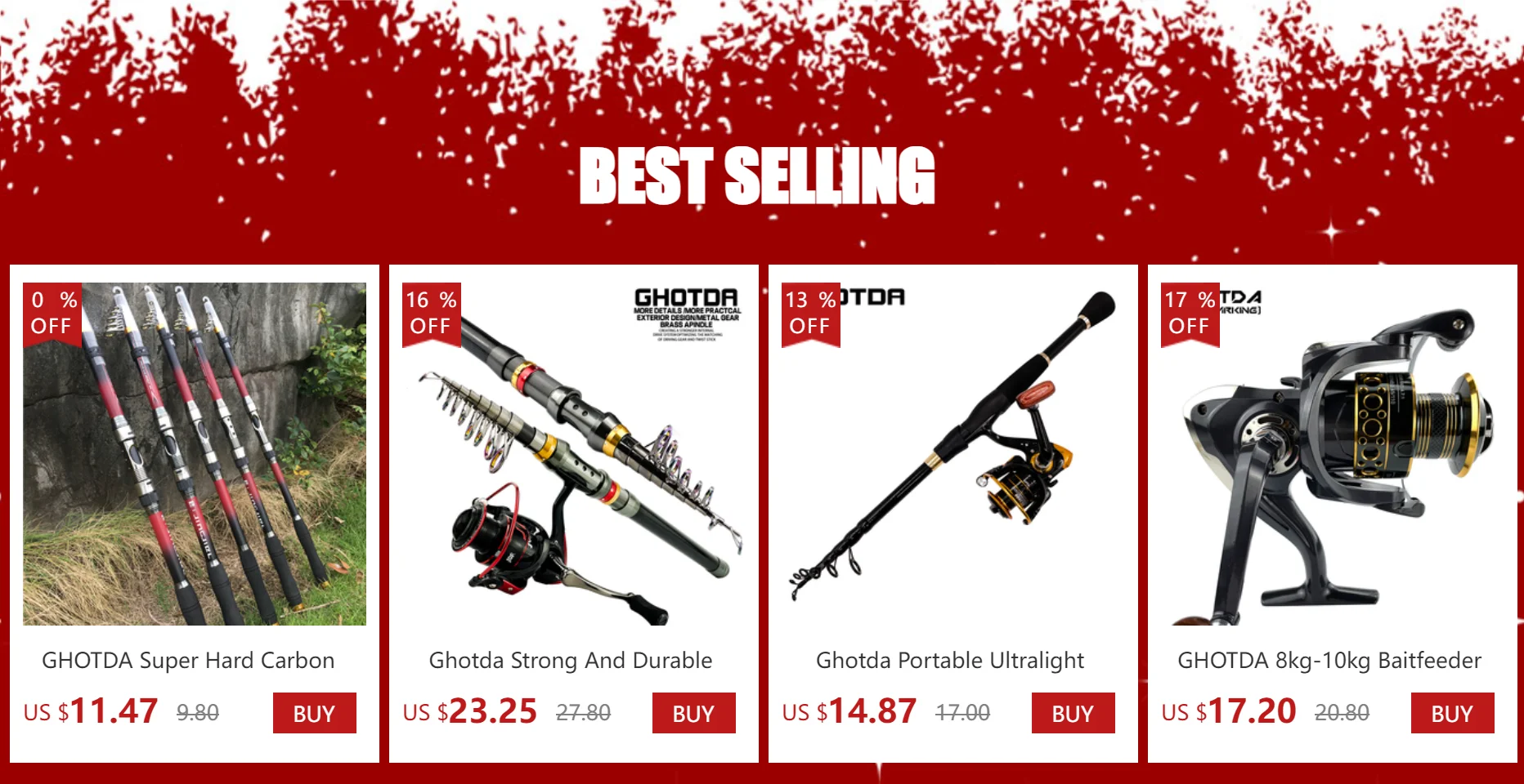 GHOTDA 4X sedal trenzado multifilamento para pesca de carpa