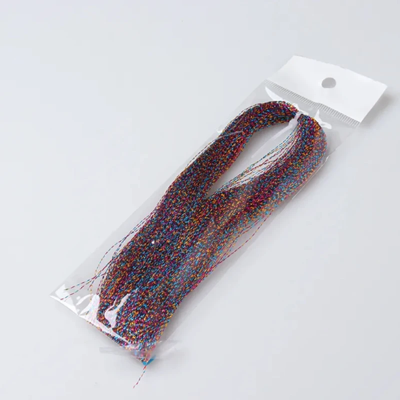 Material de atado mosca seda brillante espiral para trucha y lucio - imagen 3