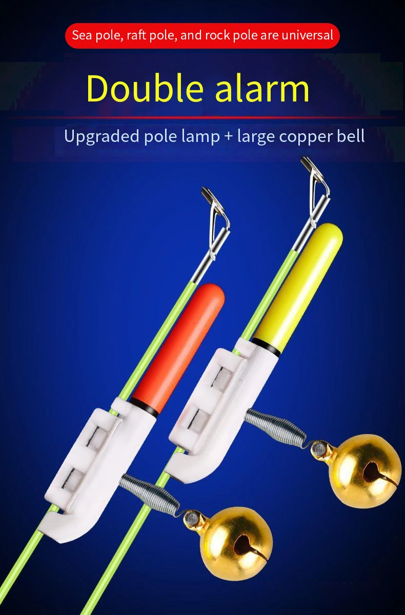 Detalle del diseño desmontable de la luz LED de pesca