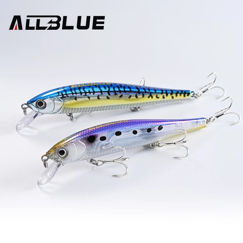 Señuelo ALLBLUE 3D Jerkbait Wobbler 110 mm para lubina y lucio - imagen 5