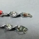 Señuelos giratorios en espiral rojos con corazón – Cuchara metálica - imagen 2