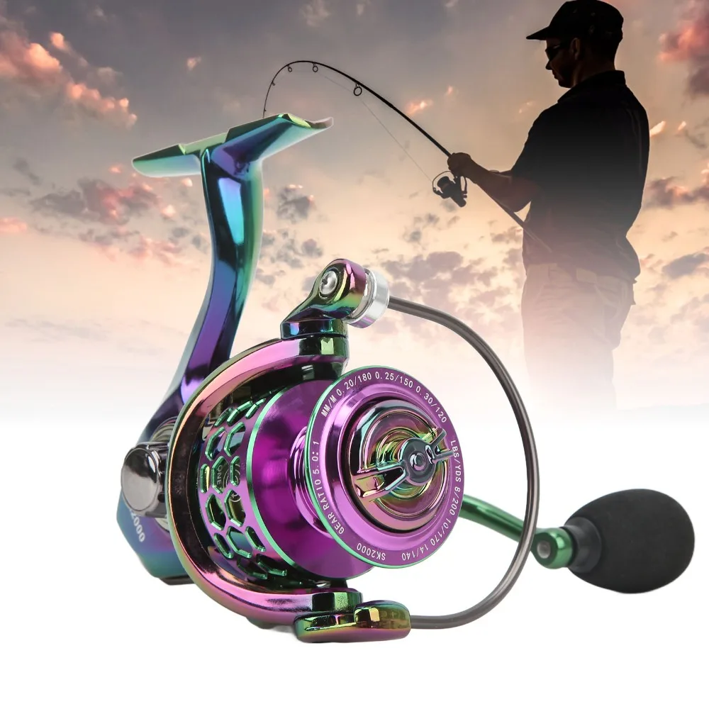 Carrete de pesca giratorio resistente y suave para agua salada - imagen 2