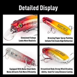 Wobbler flotante y hundible Kingdom Minnow de largo alcance
