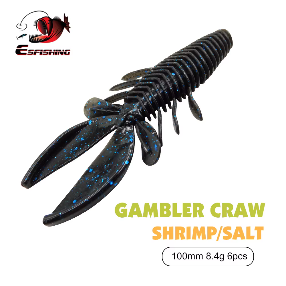 ESFISHING Craw 100mm - Señuelo vinilo para carpa de alto rendimiento - imagen 4