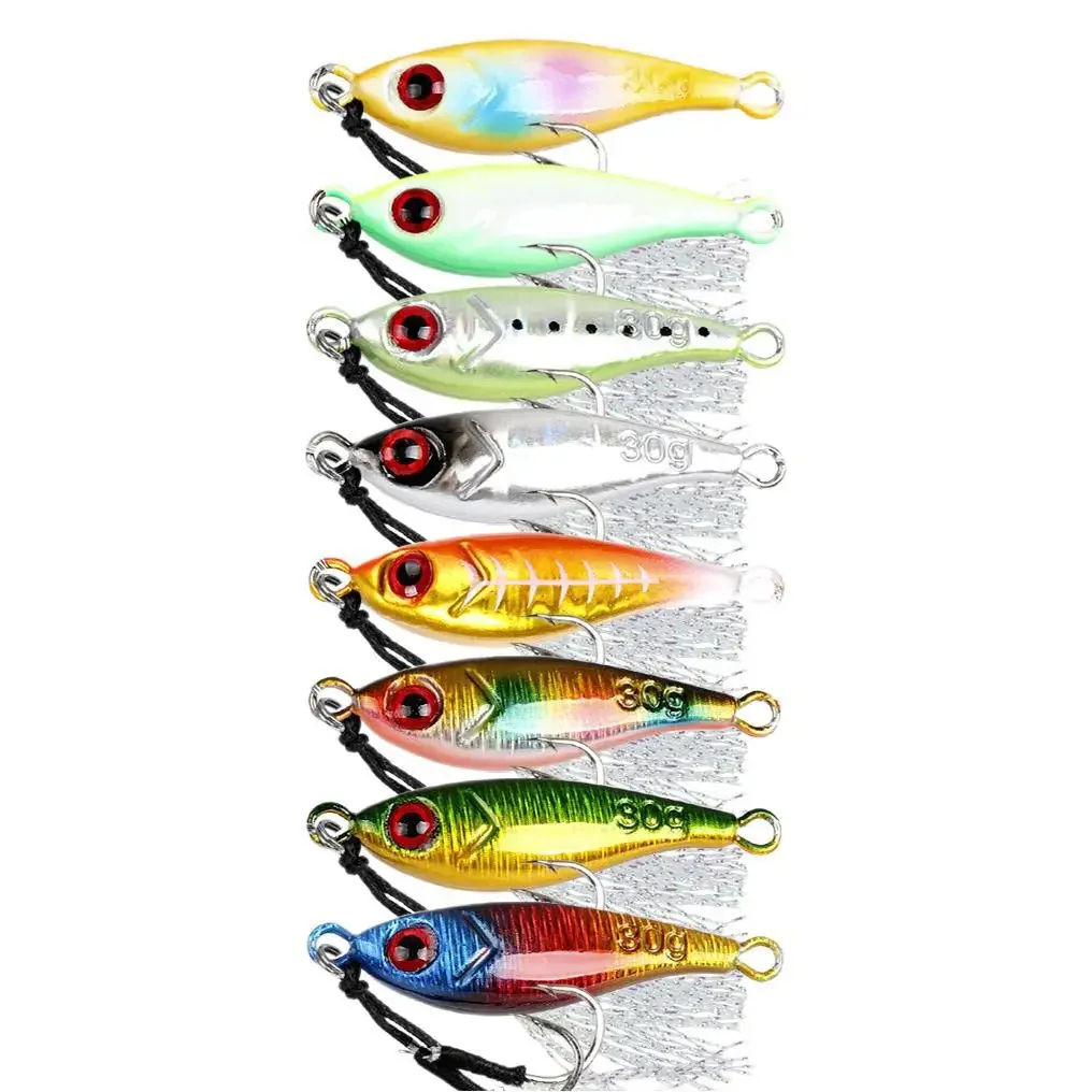 Señuelo Jigging Lento Doble Anzuelo Abrazadera Aguas Profundas - imagen 2