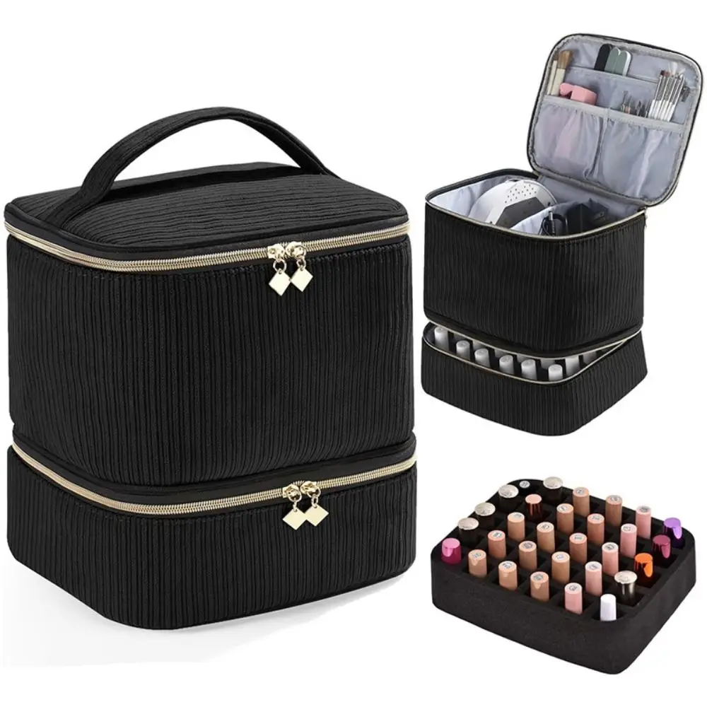 Organizador de esmaltes de uñas doble capa, bolsa gran capacidad - imagen 5