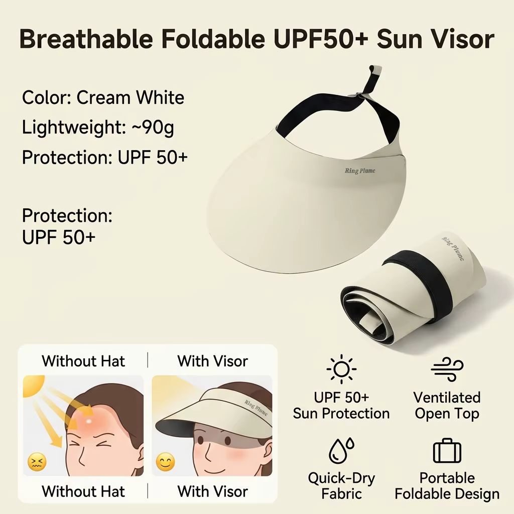 Sombrero de Pesca Plegable Ala Ancha Protección UV
