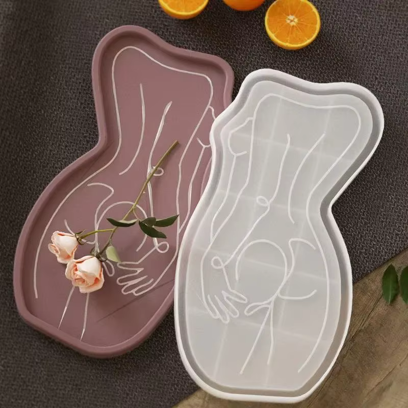 Molde de Silicona para Bandeja Decorativa con Figura Humana