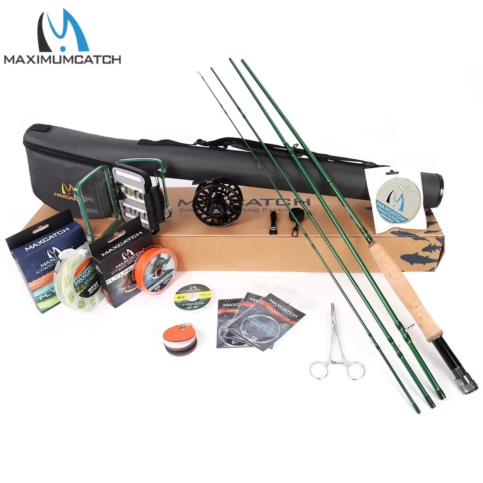 Maxcatch Premier caña de mosca kit de viaje ligero con carrete - imagen 4