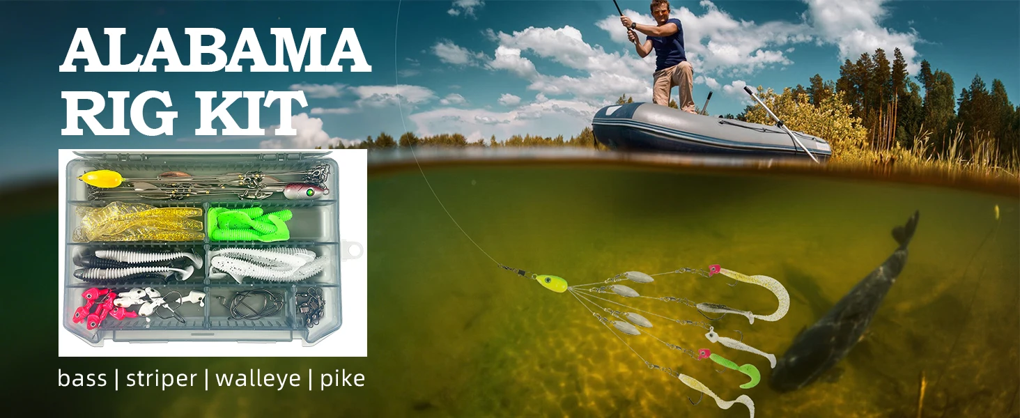 Kit y caja de equipo de pesca FREE FISHER