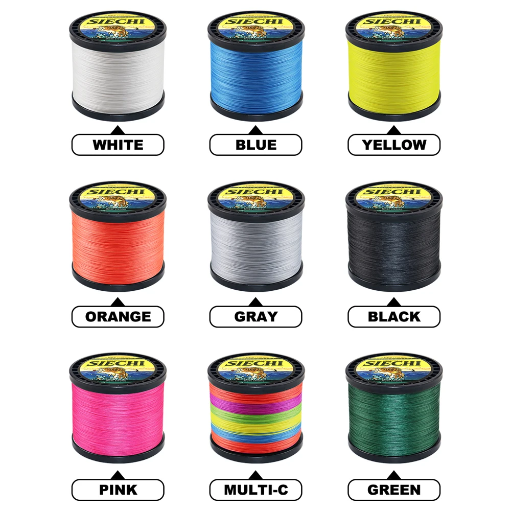 Sedal trenzado multifilamento 8 y 4 hebras para pesca - imagen 2