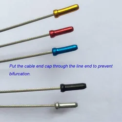 Tapas de cable para bicicleta MTB resistentes con terminales y crimpes