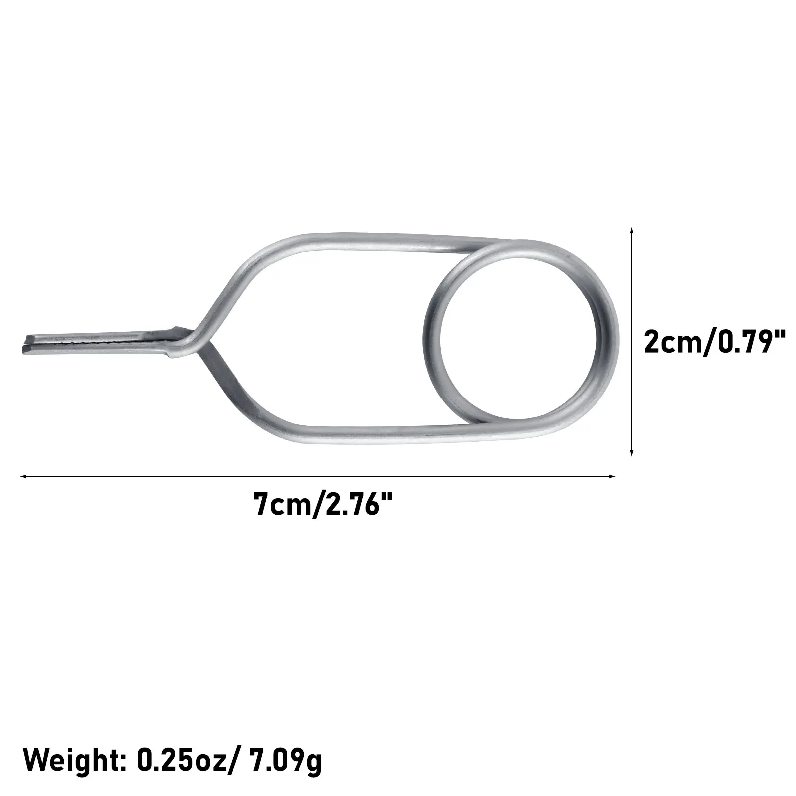Alicates para atar moscas Dr.Fish – Acero inoxidable con clip plumas - imagen 4