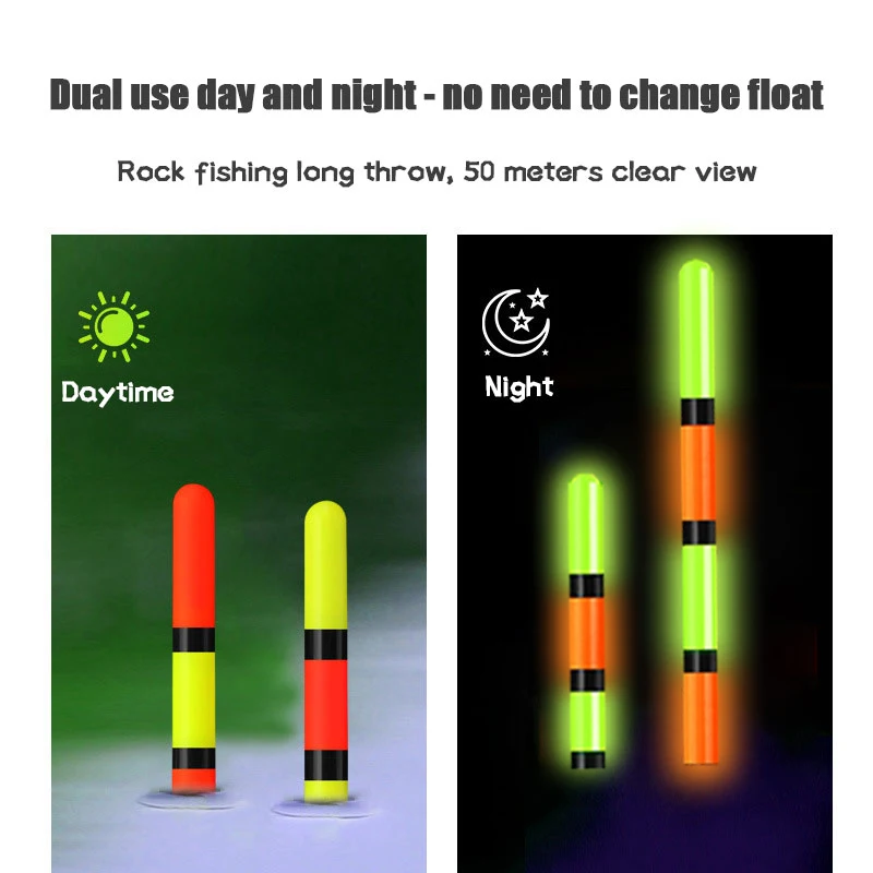 Flotador electrónico luminoso con carga USB – Alta sensibilidad 2 piezas