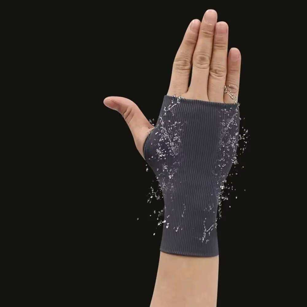 Guantes de seda helada transpirables