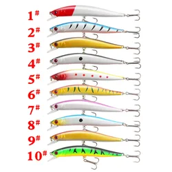 Señuelo Minnow Wobbler Swimbait Crankbait con ojos 3D
