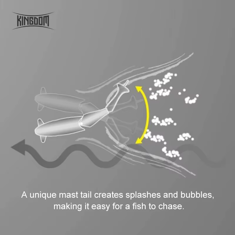 Kingdom Jerkbait Flotante Multiarticulado Trucha Minnow de Superficie - imagen 3