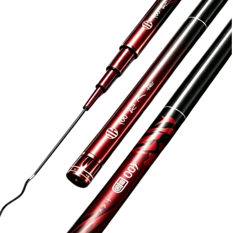 Caña telescópica ultraligera carbono para pesca de carpas grandes - imagen 2