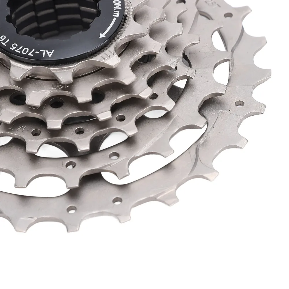 Cassette montado en bicicleta plegable