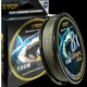 Línea de pesca trenzada PE negra ultra suave baja elasticidad - imagen 4